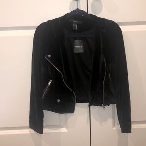 Black velvet jacket